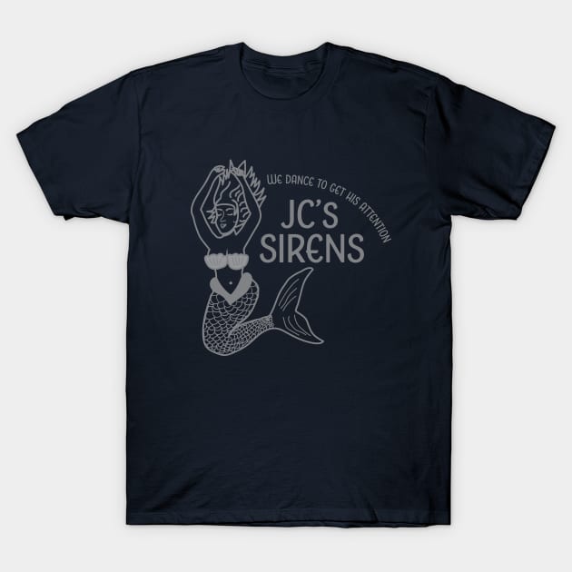 JC's Sirens outline T-Shirt by The Hot Pink Beanie